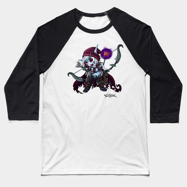 Kid Sylvanas Baseball T-Shirt by Block Blasters